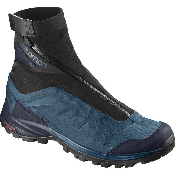 Chaussures De Randonnée Salomon Homme Bleu / Noir - Salomon OUTPATH PRO GTX® - France (3795-AQRTK)